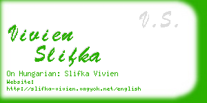 vivien slifka business card